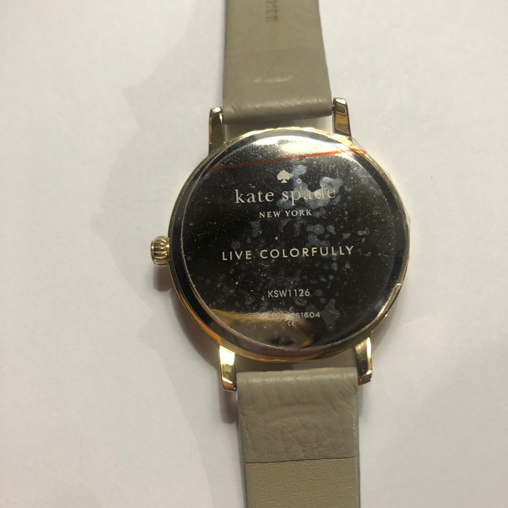 Kate Spade Sign Post Metro Series Real Leather Wristband 34mm Round Watch - Picture 5 of 11